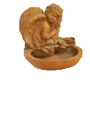 Thumbnail for Girl Angel Bird Bath Cast Stone Outdoor Asian Collection Accessories Tuscan 