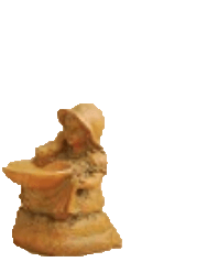 Thumbnail for Hat Girl Bird Bath Cast Stone Outdoor Asian Collection Accessories Tuscan 