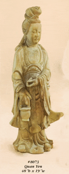 Quan Yen Cast Stone Outdoor Asian Collection Asian Collection Tuscan 