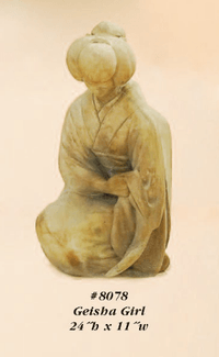 Thumbnail for Geisha Girl Geisha Cast Stone Outdoor Asian Collection Asian Collection Tuscan 