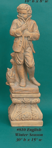 Thumbnail for English Winter Season Cast Stone Outdoor Asian Collection Statues Tuscan 
