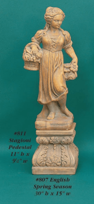 English Spring Season Cast Stone Outdoor Asian Collection Statues Tuscan 