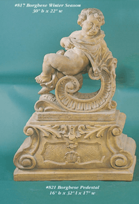 Thumbnail for Borghese Winter Season Cast Stone Outdoor Asian Collection Statues Tuscan 
