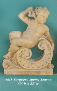 Thumbnail for Borghese Spring Season Cast Stone Outdoor Asian Collection Statues Tuscan 