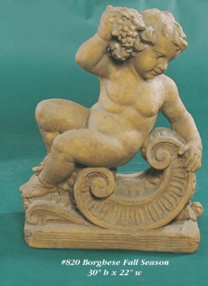Borghese Fall Season Cast Stone Outdoor Asian Collection Statues Tuscan 