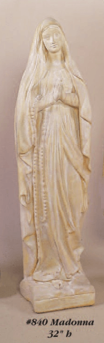 Madonna Cast Stone Outdoor Asian Collection Statues Tuscan 