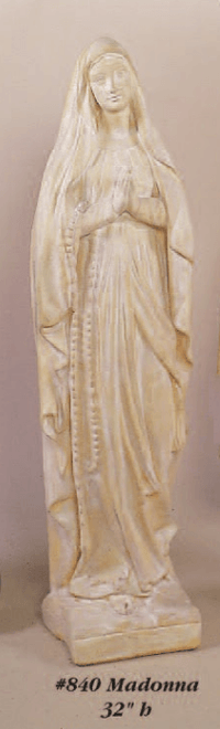 Thumbnail for Madonna Cast Stone Outdoor Asian Collection Statues Tuscan 