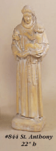 Thumbnail for St. Anthony Cast Stone Outdoor Asian Collection Statues Tuscan 