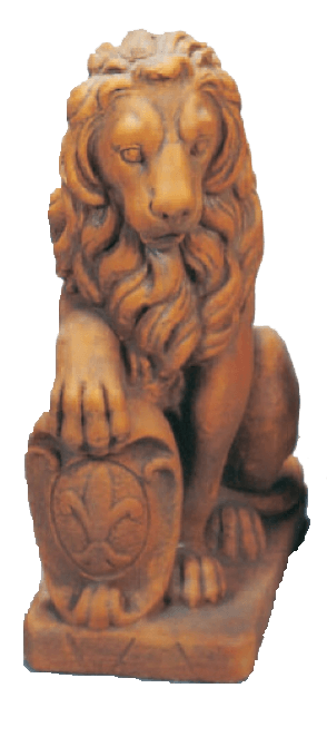 Firence Lion Cast Stone Outdoor Asian Collection Tuscanbasinss Left Natural (N) 