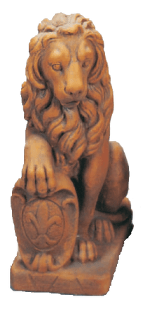 Thumbnail for Firence Lion Cast Stone Outdoor Asian Collection Tuscanbasinss Left Natural (N) 