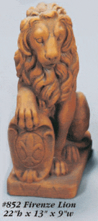 Thumbnail for Firence Lion Cast Stone Outdoor Asian Collection Tuscanbasinss 