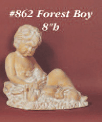 Thumbnail for Forest Boy Cast Stone Outdoor Asian Collection Statues Tuscan 