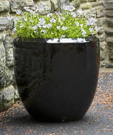 Campania International Glazed Terra cotta Timolos Rnd Planter Urn/Planter Campania International 