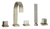 Thumbnail for Latoscana Novello Roman Tub With Lever Handles With Hand Held Shower In Chrome bathtub and showerhead faucet systems Latoscana 
