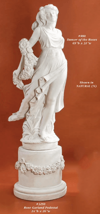 Thumbnail for Dancer of the Roses Cast Stone Outdoor Asian Collection Statues Tuscan 