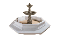 Thumbnail for Calanthia Two Tier Fountain W/ Lotus Finial For Pond Fountain Tuscan 