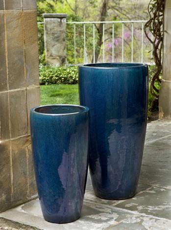 Campania International Glazed Terra cotta Rioja Planter Urn/Planter Campania International 