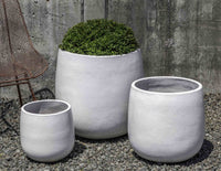 Thumbnail for Campania International Glazed Pottery Potrero Planter - (S/3) Urn/Planter Campania International White 