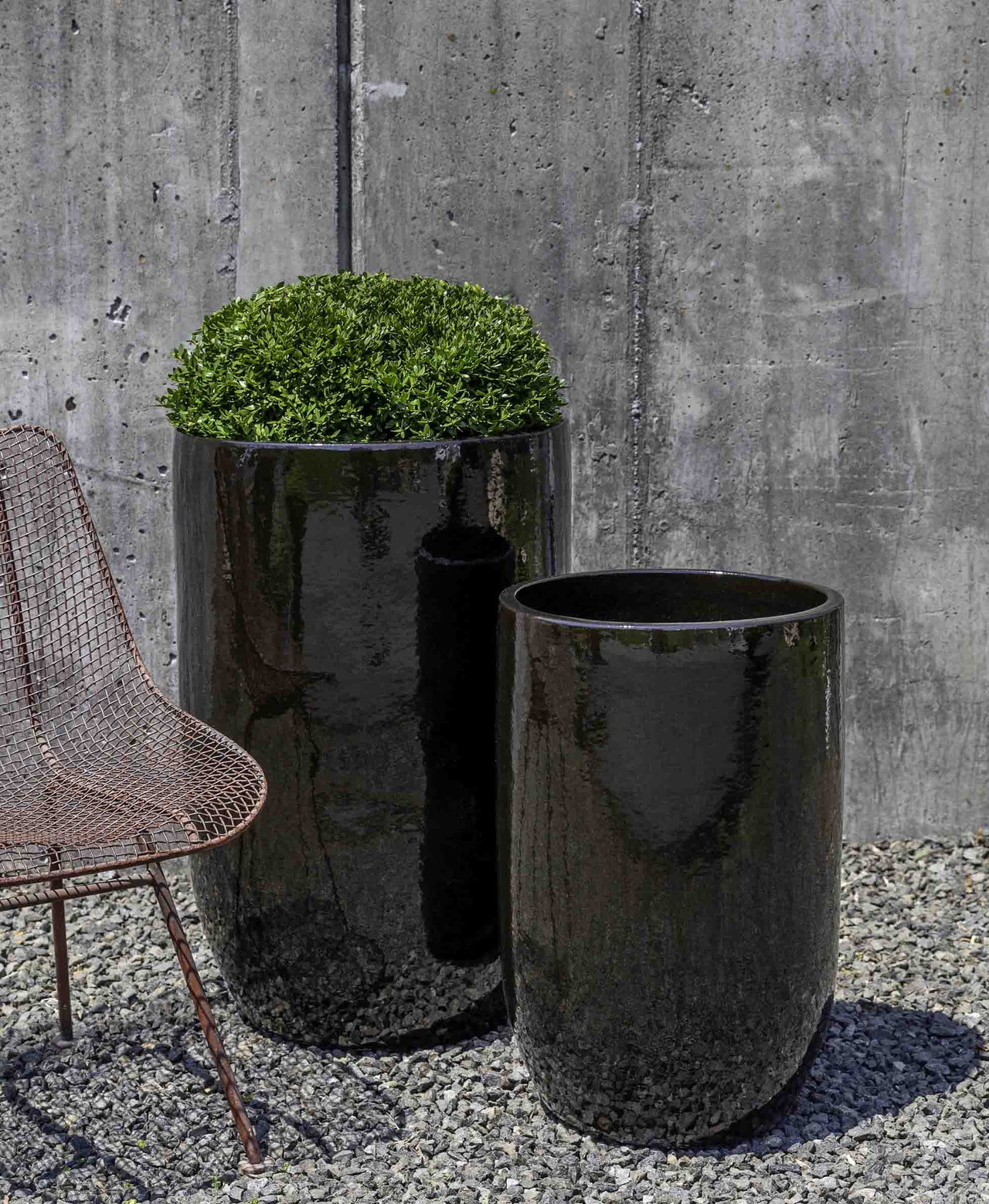 Campania International Glazed Pottery Cole Planter - (S/2) Urn/Planter Campania International Cola 