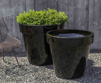 Thumbnail for Campania International Glazed Pottery Midtown Planter - (S/2) Urn/Planter Campania International Cola 