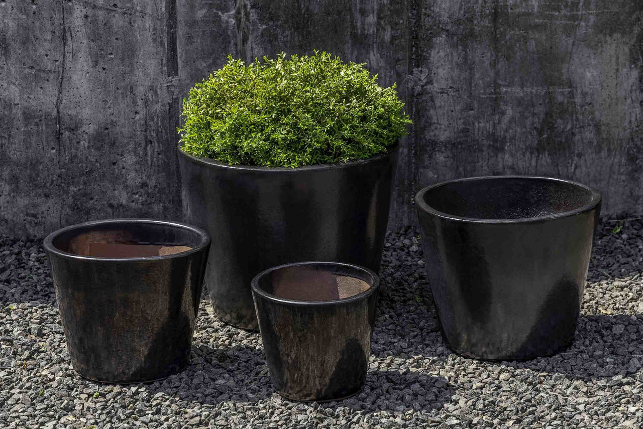 Campania International Glazed Pottery Portale Planter - (S/4) Urn/Planter Campania International Cola 