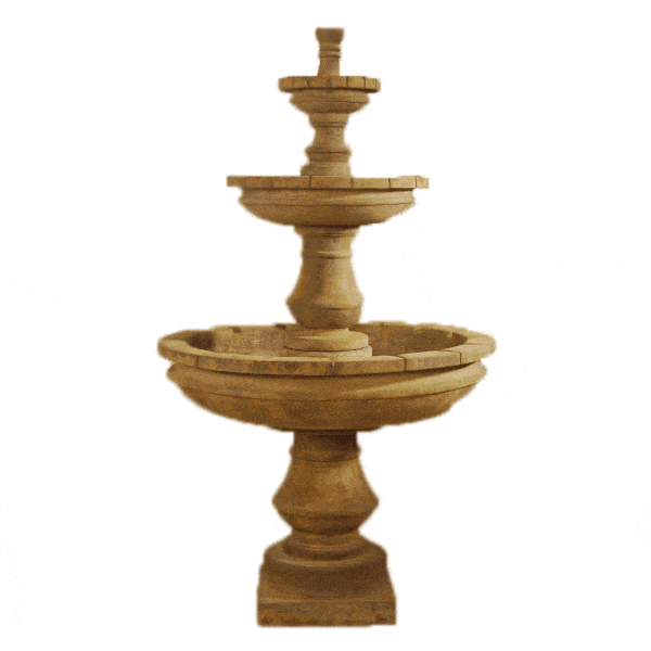 Montefalco Three Tier Cast Stone Outdoor Garden Fountain Fountain Tuscan 