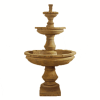 Thumbnail for Montefalco Three Tier Cast Stone Outdoor Garden Fountain Fountain Tuscan 