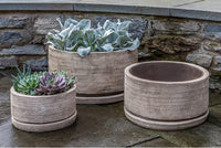 Thumbnail for Campania International Sgraffito Planter Planter Campania International Antico Terra Cotta Low 