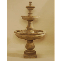 Thumbnail for Montefalco Three Tier Cast Stone Outdoor Garden Fountain Fountain Tuscan 