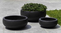 Thumbnail for Campania International Fiber Cement Rio Bowl - S/3 Urn/Planter Campania International Playa Noche 
