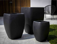 Thumbnail for Campania International Fiber Cement Cedros Planter - S/3 Urn/Planter Campania International Playa Noche 