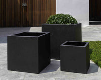Thumbnail for Campania International Fiber Cement Laguna Square Planter - S/3 Urn/Planter Campania International Playa Noche 