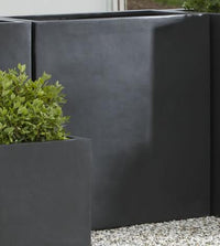 Thumbnail for Campania International Fiber Clay Sandal Planter 361836 - S/1 Urn/Planter Campania International Charcoal 