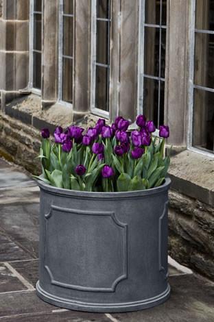 Campania International Fiber Clay XL Portsmouth Rnd Pltr Urn/Planter Campania International 