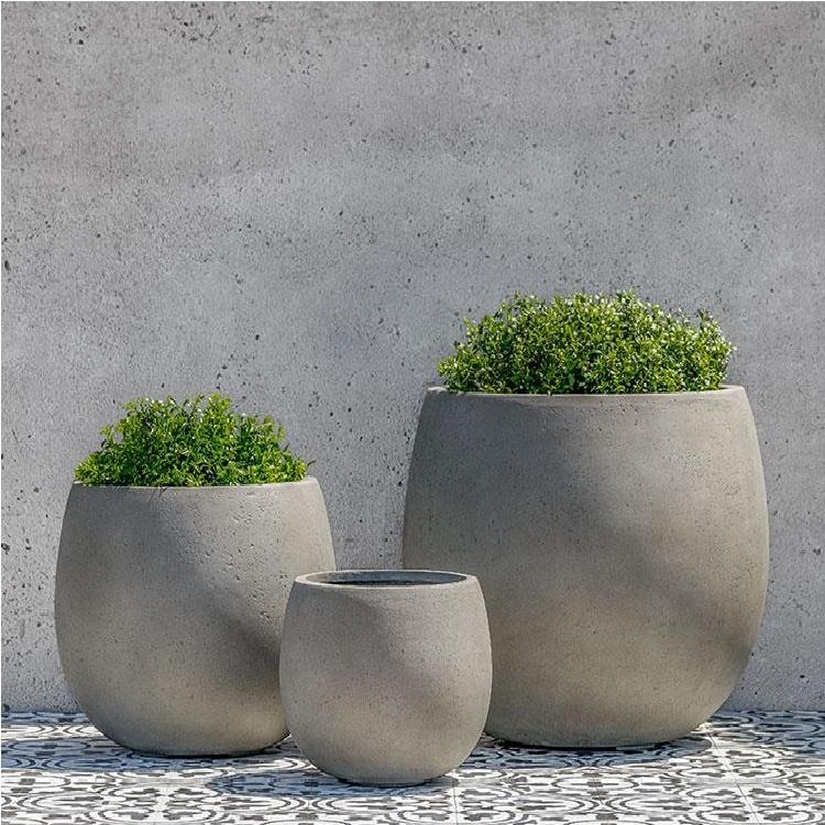 Campania International Cambridge Planter Urn/Planter Campania International Stone Grey Lite Large 