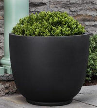 Thumbnail for Campania International Fiber Clay Danilo Planter - (S/5) Urn/Planter Campania International Onyx Black Lite Extra Large 