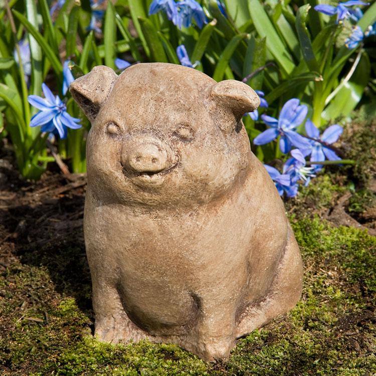 Campania International Cast Stone Piglet Stone Series Campania International 
