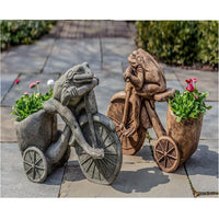 Thumbnail for Campania International Cast Stone Tricycle Frog Planter Stone Series Campania International 