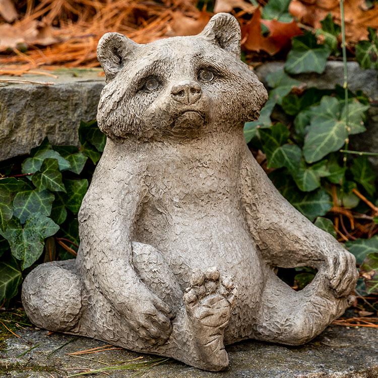 Campania International Cast Stone Ricky Racoon Stone Series Campania International 