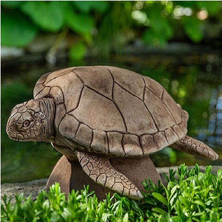 Campania International Cast Stone Large Sea Turtle Stone Series Campania International 