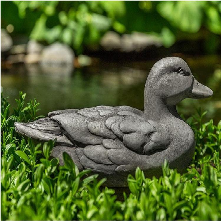 Campania International Cast Stone Decoy Duck Stone Series Campania International 