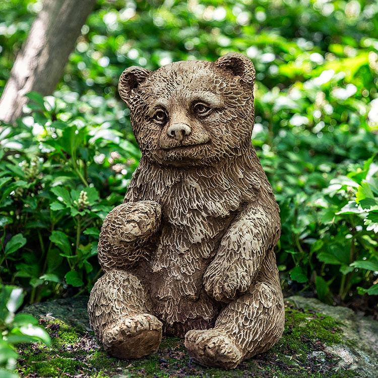 Campania International Cast Stone Bear Cub Stone Series Campania International 