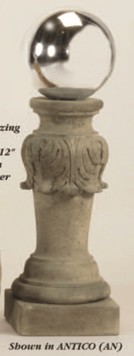 Thumbnail for Acantbus Gazing Globe Stand Cast Stone Outdoor Garden Planter Planter Tuscan 