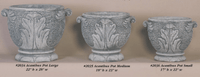 Thumbnail for Acanthus Pot Cast Stone Outdoor Garden Planter Planter Tuscan 
