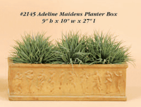 Thumbnail for Adeline Maidens Planter Box Cast Stone Outdoor Garden Planter Planter Tuscan 