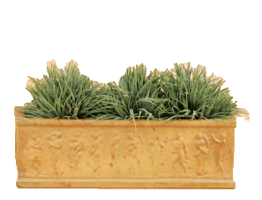 Adeline Maidens Planter Box Cast Stone Outdoor Garden Planter Planter Tuscan 