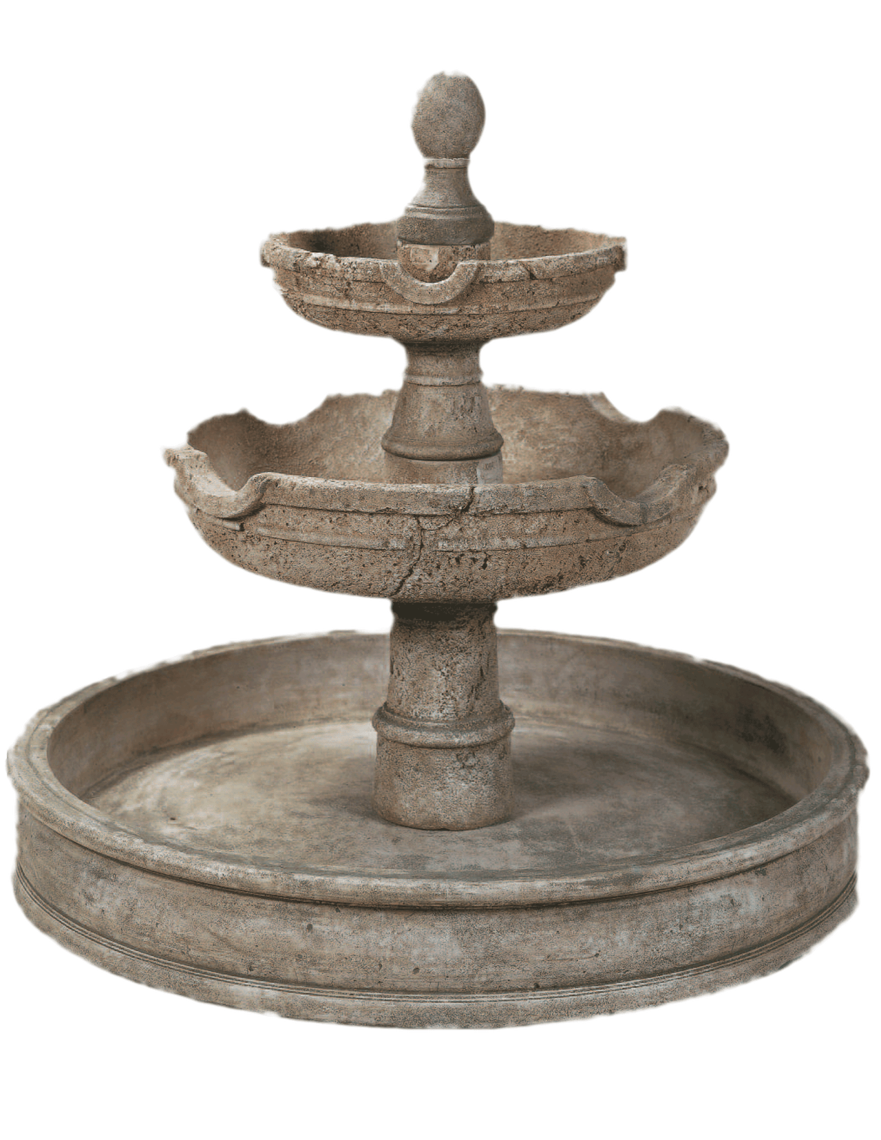 Agrigento Pond Cast Stone Outdoor Garden Fountain Fountain Tuscan 