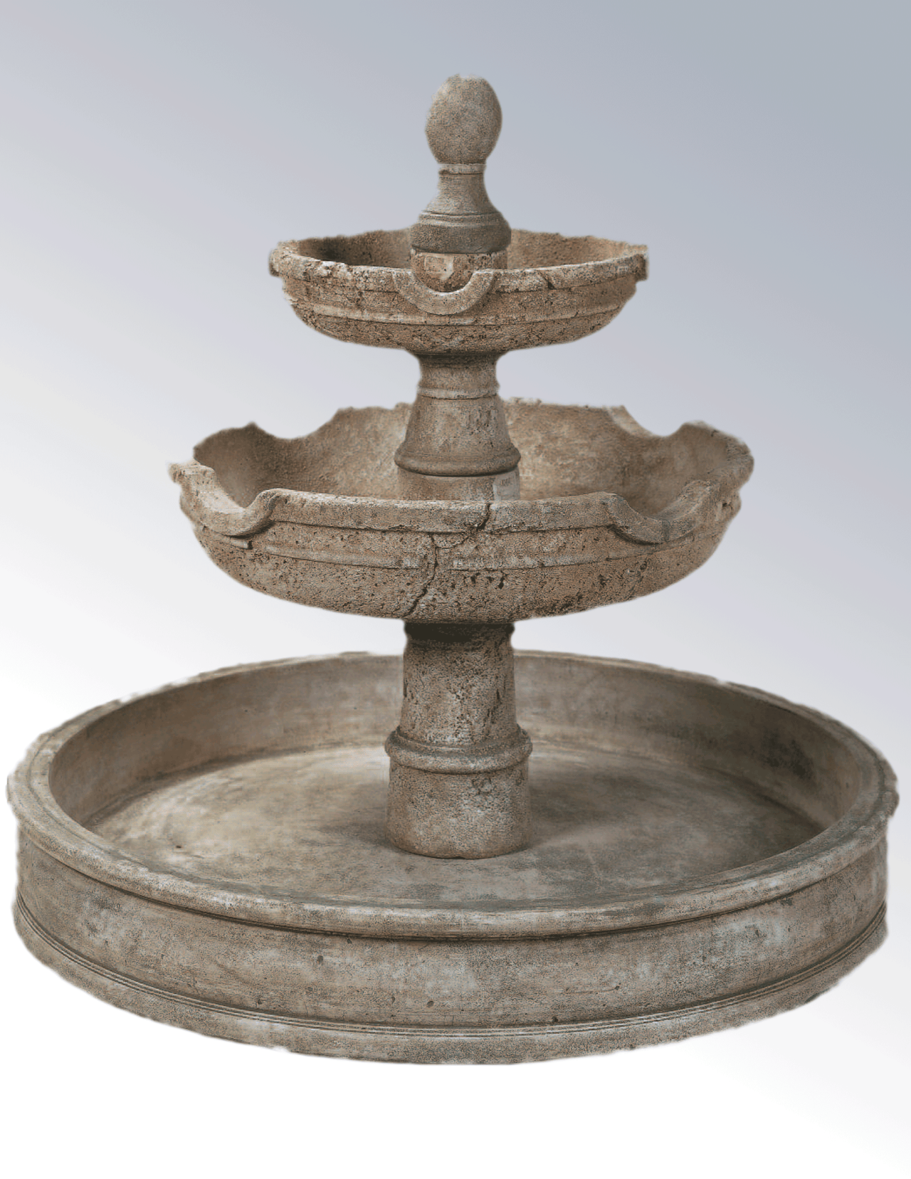 Agrigento Pond Cast Stone Outdoor Garden Fountain Fountain Tuscan 