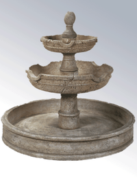 Thumbnail for Agrigento Pond Cast Stone Outdoor Garden Fountain Fountain Tuscan 