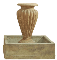 Thumbnail for Anfora Rigata Outdoor Cast Stone Garden Fountain Fountain Tuscan 